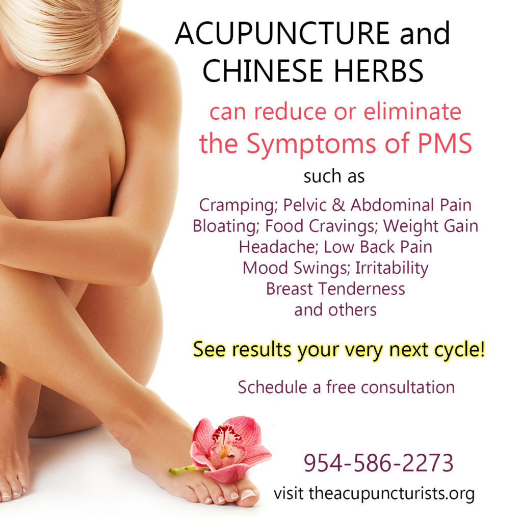 Acupuncture for PMS Margate, Coral Springs Florida